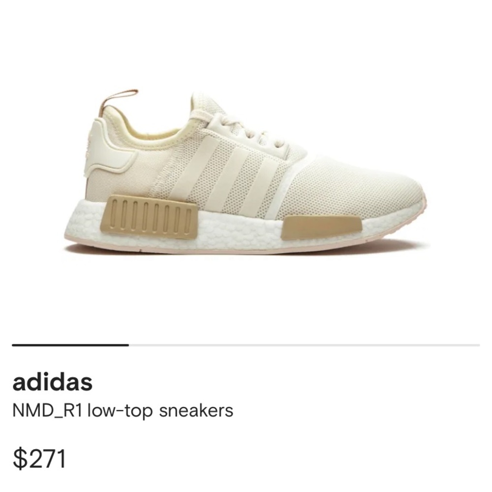 Adidas NMD_R1 low-top sneakers beige